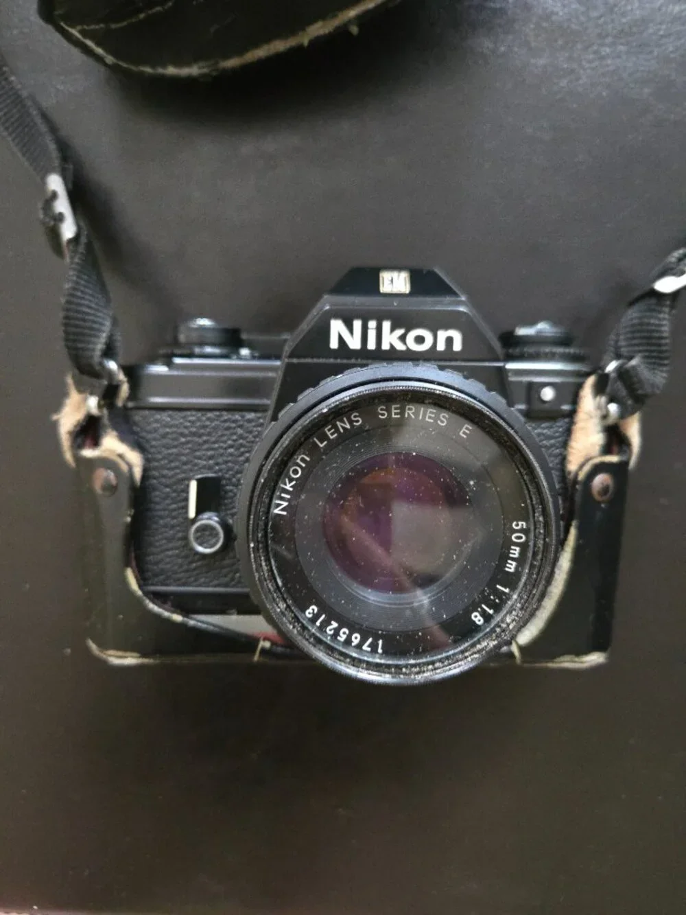 Vintage Nikon EM 35mm Film Camera Achiever 115A SB-E Speedlight Soligor Zoom Mac